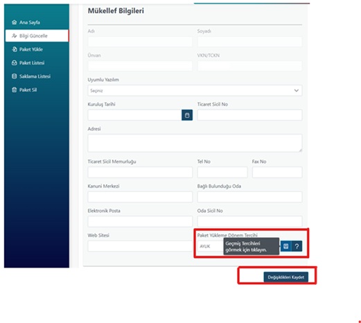 e-Defter ve Berat Dosyalarının Aylık veya Geçici Vergi Dönemleri Bazında Yüklenebilmesine İlişkin Duyuru